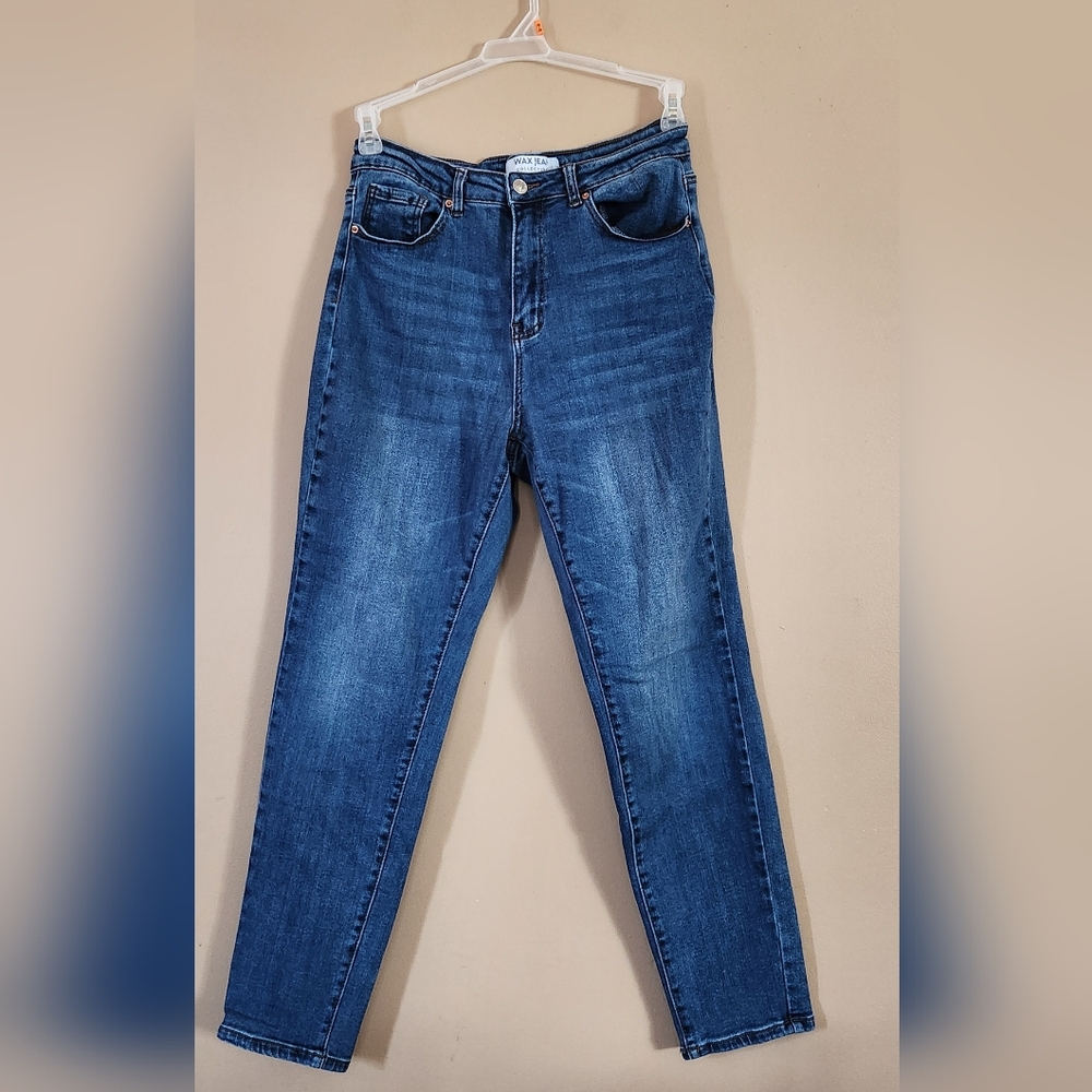 WAX Jeans Women's Juniors Size 9/29 Blue Skinny Dark Wash Stretch Denim Jeans